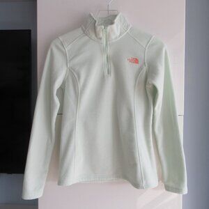 The North Face Women's 1/4 Zip Fleece Pullover Top Size Small Mint Green